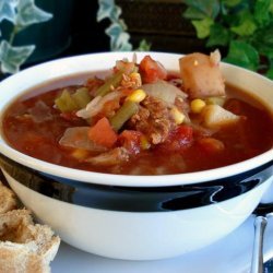 Aunt Gin's Vegetable Soup (Crock Pot) recipe