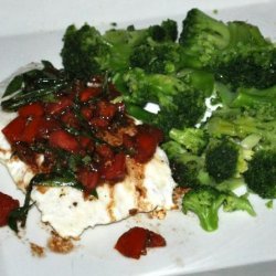 Grilled Halibut With Tomato-Basil Salsa recipe