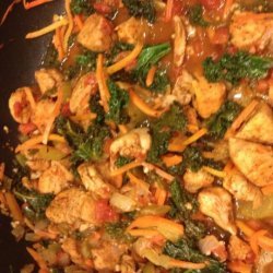 Chicken and Kale Saute With Pasta recipe