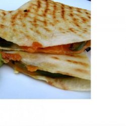 Cheese Quesadillas With Grilled Peppers recipe