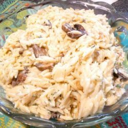 Orzo 'risotto' With Mushrooms recipe