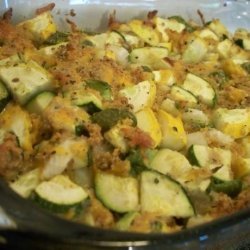 Zucchini and Green Pepper Casserole recipe
