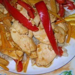 Chicken and Red Pepper Stir Fry recipe