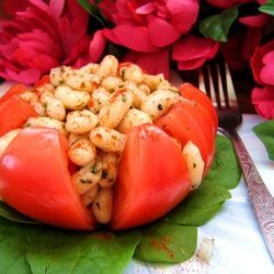 Dilled White Bean Salad and Tomatoes recipe