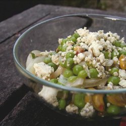 Pea, Feta and Mint Salad With Pistachios recipe