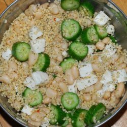 Cucumber Millet Bean Salad With Feta recipe