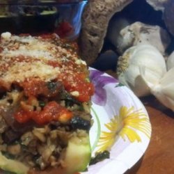 Mushroom and Spinach Stuffed Zucchini recipe