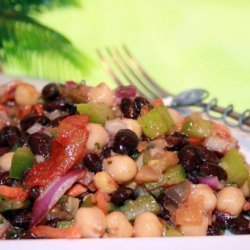 Black Bean and Garbanzo Salad recipe