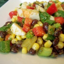 Colorful Black Bean and Crab Salad recipe