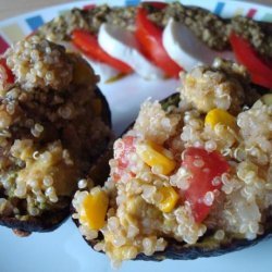 Avocados Stuffed With Quinoa, Corn and Tomato recipe