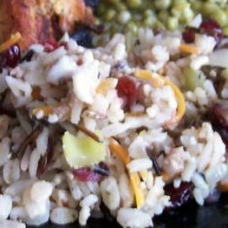 Wild Rice with Cranberries & Pecans recipe