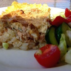 Tuna Cheddar and Rice Slice recipe
