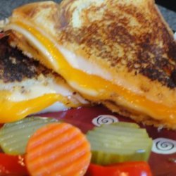 Four Grilled Cheese Sandwich With Onions recipe
