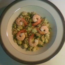 Quinoa Salad With Lime Ginger Dressing and Shrimp recipe