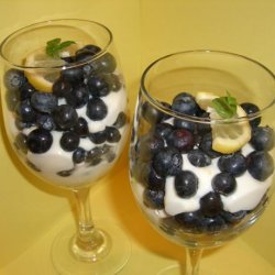 Fresh Blueberries With Lemon Cream recipe