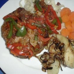 Pork Steaks with Peppers recipe