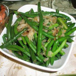 Green Beans With Caramelized Shallots recipe