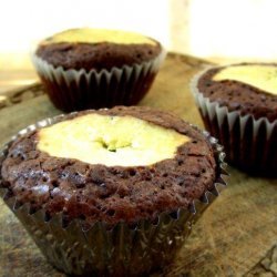 Chocolate Cupcakes With Cheesecake Centers recipe