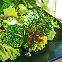 Broccoli With Roasted Shallots & Mushrooms recipe