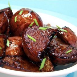 Molasses New Potatoes With Walnuts recipe