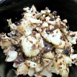 Cauliflower With Olives, Capers and Parsley recipe