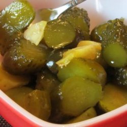 Spicy Christmas Pickles (No Cook) recipe