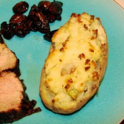 Deluxe Stuffed Baked Potatoes (not for dieters!!) recipe