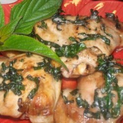 Char-Grilled Chicken With Sage Butter  Aust Ww 4pts recipe