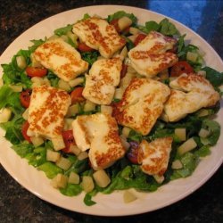 Halloumi and Pear Salad recipe