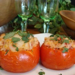 Grilled Stuffed Mozzarella Tomatoes recipe