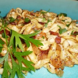 Bacon Onion Spaetzle recipe