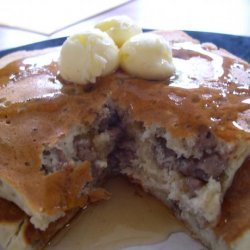 Light Apple Blueberry Pancakes recipe
