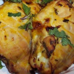 Grilled Chicken With a Mint and Yoghurt Sauce recipe