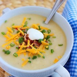Baked Potato Cheddar Soup recipe