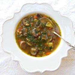 Savory Mushroom-barley Soup recipe