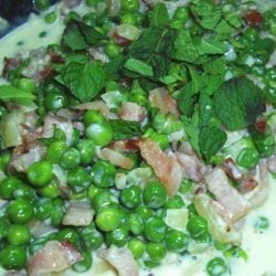 Creamy Peas and Pancetta recipe
