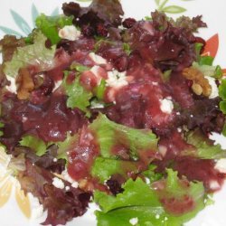 Baby Greens Salad With Cranberry Balsamic Vinaigrette recipe