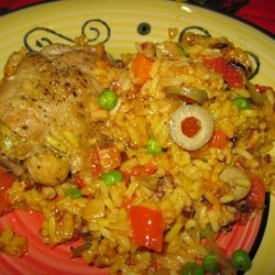 Spanish Chicken With Rice and Olives recipe