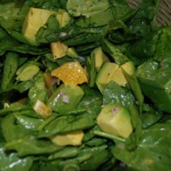 Asian Spinach Salad With Orange and Avocado recipe