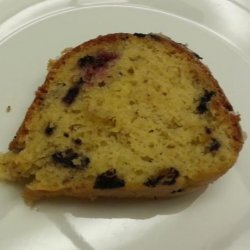 Blueberry Cream Cheese Pound Cake recipe