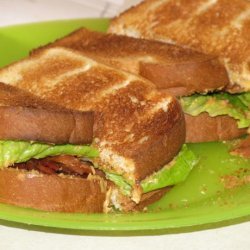 Pb, B, and L (Peanut Butter, Bacon, and Lettuce) Sandwich (A BLT recipe