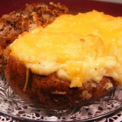 Cheddar and Garlic-Stuffed Potatoes recipe