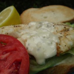 Broiled Snapper on Toasted Sourdough recipe