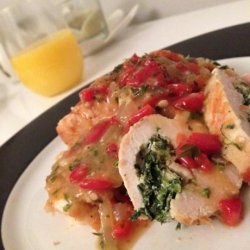Spinach and Goat Cheese Stuffed Chicken Breast recipe