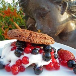Chocolate Shortcakes With Mixed Berries and Raspberry Sauce recipe