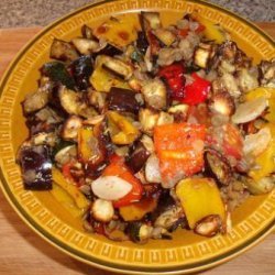 Roasted Ratatouille With Lentils recipe