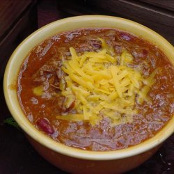 Beef Chili With Ancho, Red Beans and Chocolate recipe