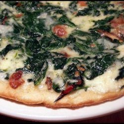 Pepper-Jack & Spinach Pizza Pie recipe