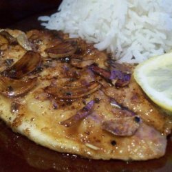 Sauted Fish Fillets With Sliced Garlic and Butter Sauce recipe