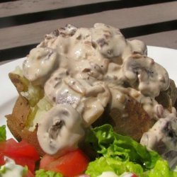 Beef Stroganoff-Stuffed Potatoes recipe